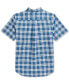 Фото #2 товара Big Boys Plaid Cotton Short-Sleeve Shirt