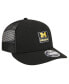 Фото #2 товара Men's Black Michigan Wolverines Labeled 9Fifty Snapback Hat