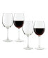 Фото #1 товара Set of 4 - 11.7 oz Clear Glass Wine Goblet