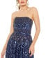 Фото #5 товара Women's Strapless Hand Embellished Beaded A Line Gown