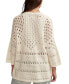 Фото #2 товара Women's Cotton Crochet Open-Front Cardigan Sweater