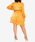 Фото #2 товара Plus Size Twisted Ruffle Mini Dress