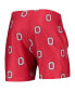 Фото #4 товара Men's Scarlet Ohio State Buckeyes Flagship Allover Print Jam Shorts