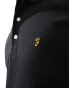 Farah Blanes short sleeve polo shirt in black