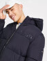 Фото #1 товара Tommy Hilfiger high loft hooded puffer jacket in navy