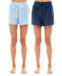 Фото #1 товара 2-Pack Yummy Super Soft Slant-Pocket Sleep Shorts