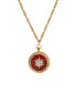 Enamel Star of Bethlehem Locket Necklace