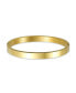ფოტო #2 პროდუქტის Channel Set White Cubic Zirconia CZ Stackable Bangle Bracelet For Women Prom Weddings Gold Plated Stainless Steel
