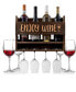 Фото #2 товара Enjoy Wine Wall Mounted Wine Rack with Wine Glasses, Set of 5