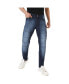 Фото #1 товара Men's Navy Blue Dark-Wash Denim Jeans