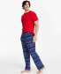 ფოტო #3 პროდუქტის Men's Fleece Pajama Pants, Created for Macy's