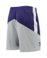 Men's Purple, Gray Kansas State Wildcats Performance Player Shorts Purple, Gray, M - фото #2