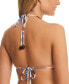 ფოტო #2 პროდუქტის Women's Beaded-Trim Slider Triangle Bikini Top