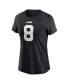 Women's Aaron Rodgers Black New York Jets Name Number T-Shirt Черный, M - фото #2