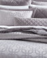 Фото #2 товара Fresco Jacquard 525-Thread Count Egyptian Cotton 3-Pc. Duvet Cover Set, Full/Queen, Created for Macy's