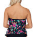 Island Escape 283979 Dahlia Floral Coral Gables Printed Tankini Top, Size 12