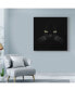 Фото #3 товара Lori Hutchison 'Black Cat Centered' Canvas Art - 24" x 24"