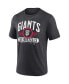 Фото #3 товара Men's Heathered Charcoal San Francisco Giants Badge of Honor Tri-Blend T-shirt