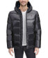 Фото #1 товара Men's Pearlized Performance Hooded Puffer Coat