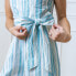 Фото #4 товара Women's Woven Sleeveless Tie-Waist Jumpsuit with Wide Leg