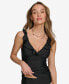 ფოტო #5 პროდუქტის Women's Ruffled Tummy-Control Tankini Top