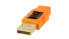 Tether Tools CU8015-ORG - 4.6 m - USB A - Mini-USB B - USB 2.0 - Orange