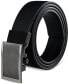 Фото #2 товара Men's Faux-Leather Track Lock Belt