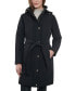 Фото #1 товара Women's Hooded Belted Raincoat, Regular & Petite, Created for Macy's