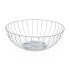 Fruit Bowl Versa Fish Metal Steel MDF Wood 28 x 10 x 28 cm