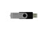GoodRam UTS2 - 8 GB - USB Type-A - 2.0 - 20 MB/s - Swivel - Black - Флешка GoodRam UTS2 8 ГБ USB 2.0 20 МБ/с Черная
