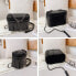 Фото #22 товара Kris Anna Women's Rivets Mini Shoulder Bag with Shoulder Strap Chain Tassel Black Disposable