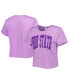 ფოტო #1 პროდუქტის Women's Purple Ohio State Buckeyes Core Fashion Cropped T-shirt