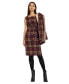 Фото #5 товара Women's Plaid Tied-Side Dress