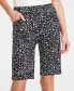 Фото #3 товара Women's Printed High-Rise Pull-On Bermuda Shorts, Created for Macy's