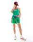 Фото #3 товара Labelrail x Daisy Birchall y2k sports cami top in green