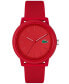 Часы Lacoste L1212 Red Silicone 42mm
