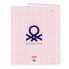 Фото #2 товара Папка-регистратор Benetton Vichy Розовая A4 (26.5 x 33 x 4 см)
