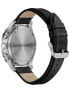 Фото #3 товара Мужские наручные часы с черным кожаным ремешком Victorinox 241819 Alliance Sport chronograph 44mm 10ATM