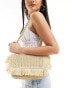 Фото #1 товара South Beach shoulder bag with fringing in beige