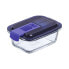 Фото #2 товара Герметичная коробочка для завтрака Luminarc Easy Box Синий Cтекло (380 ml) (6 штук)