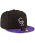 Фото #3 товара Men's Colorado Rockies Authentic Collection On Field 59FIFTY Structured Cap