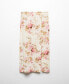 ფოტო #5 პროდუქტის Women's Slit Detail Linen Skirt