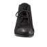 Softwalk Ramsey S1659-003 Womens Black Leather Lace Up Ankle & Booties Boots 5.5