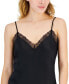 Фото #3 товара Women's Lace-Trim Satin Nightgown, Created for Macy's