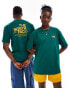 The North Face Mountain Sketch backprint oversized t-shirt in green