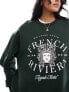 Фото #7 товара Stradivarius French Riviera slogan sweatshirt in green