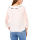 Фото #2 товара Women's Ruffled Piping 3/4-Sleeve Relaxed Blouse