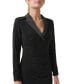 ფოტო #5 პროდუქტის Women's Jersey Tuxedo Sheath Dress