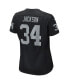 Фото #2 товара Women's Bo Jackson Black Las Vegas Raiders Game Retired Player Jersey