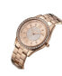 ფოტო #3 პროდუქტის Women's Mondrian Jewelry Set Diamond (1/6 ct.t.w.) 18K Rose Gold Plated Stainless Steel Watch